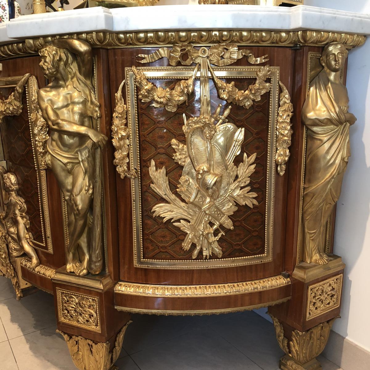 Dresser D Apparat Louis XVI D After The Riesener Model-photo-3