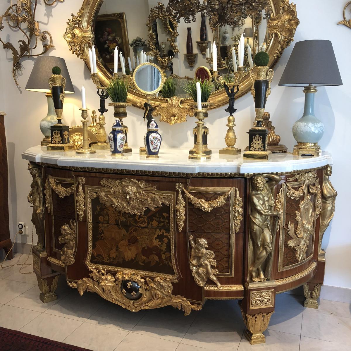 Dresser D Apparat Louis XVI D After The Riesener Model-photo-8