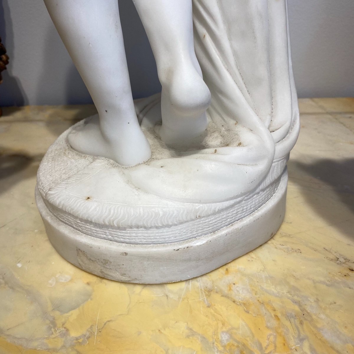 Woman In The Antique Chained In Carrara Marble End XIX Ieme-photo-6