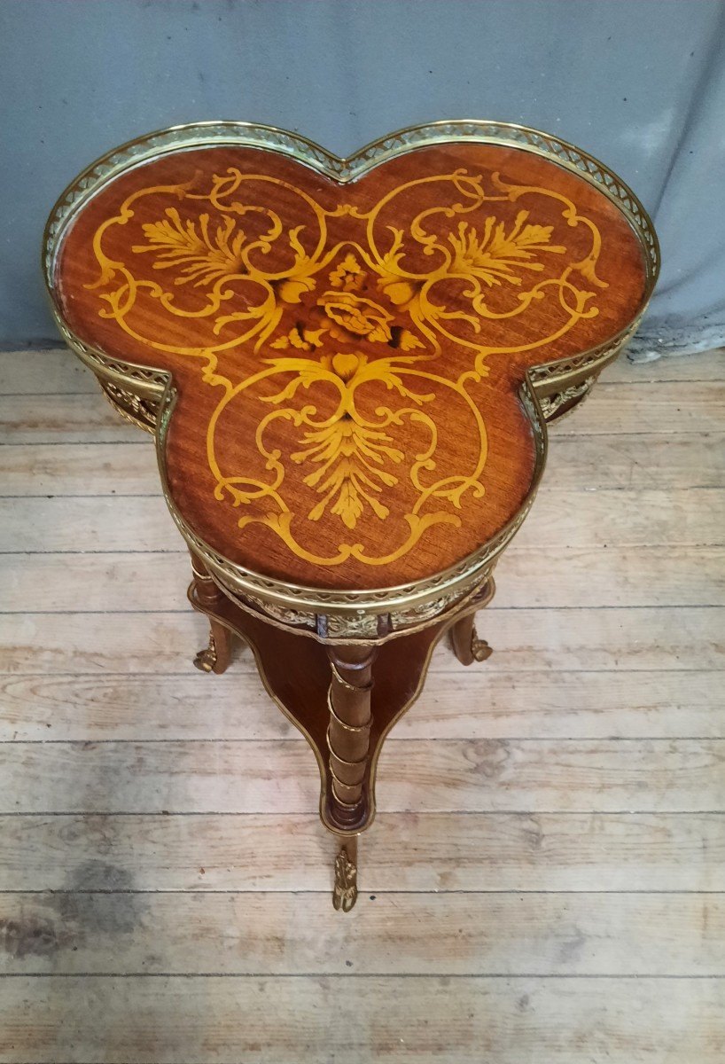 Napoleon III Style Trilobe Side Table-photo-2