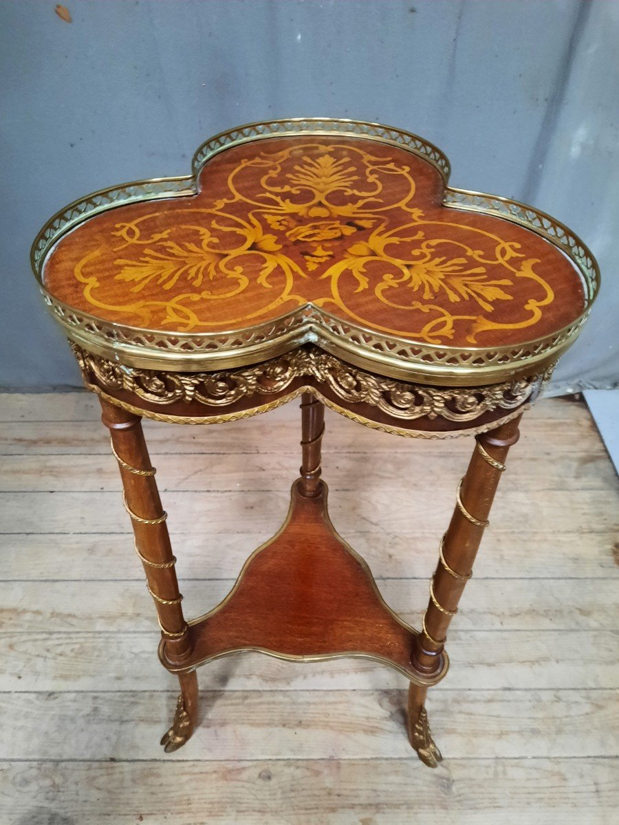 Napoleon III Style Trilobe Side Table-photo-4