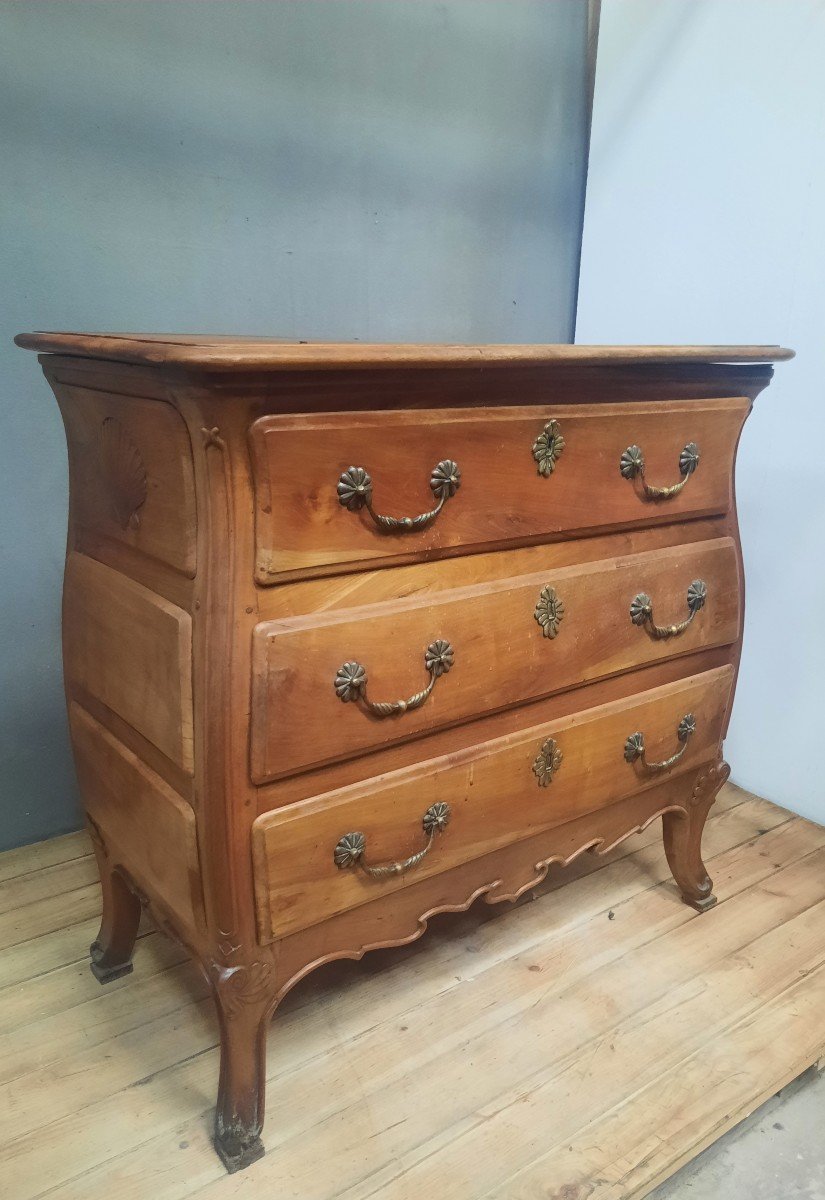 Eighteenth Century Cherrywood Chest Of Drawers -photo-4