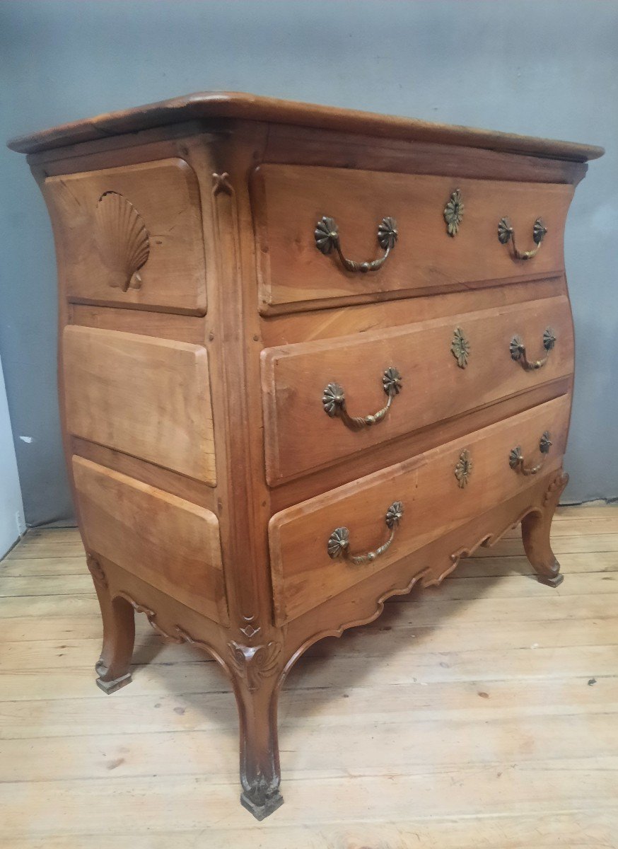 Eighteenth Century Cherrywood Chest Of Drawers -photo-8