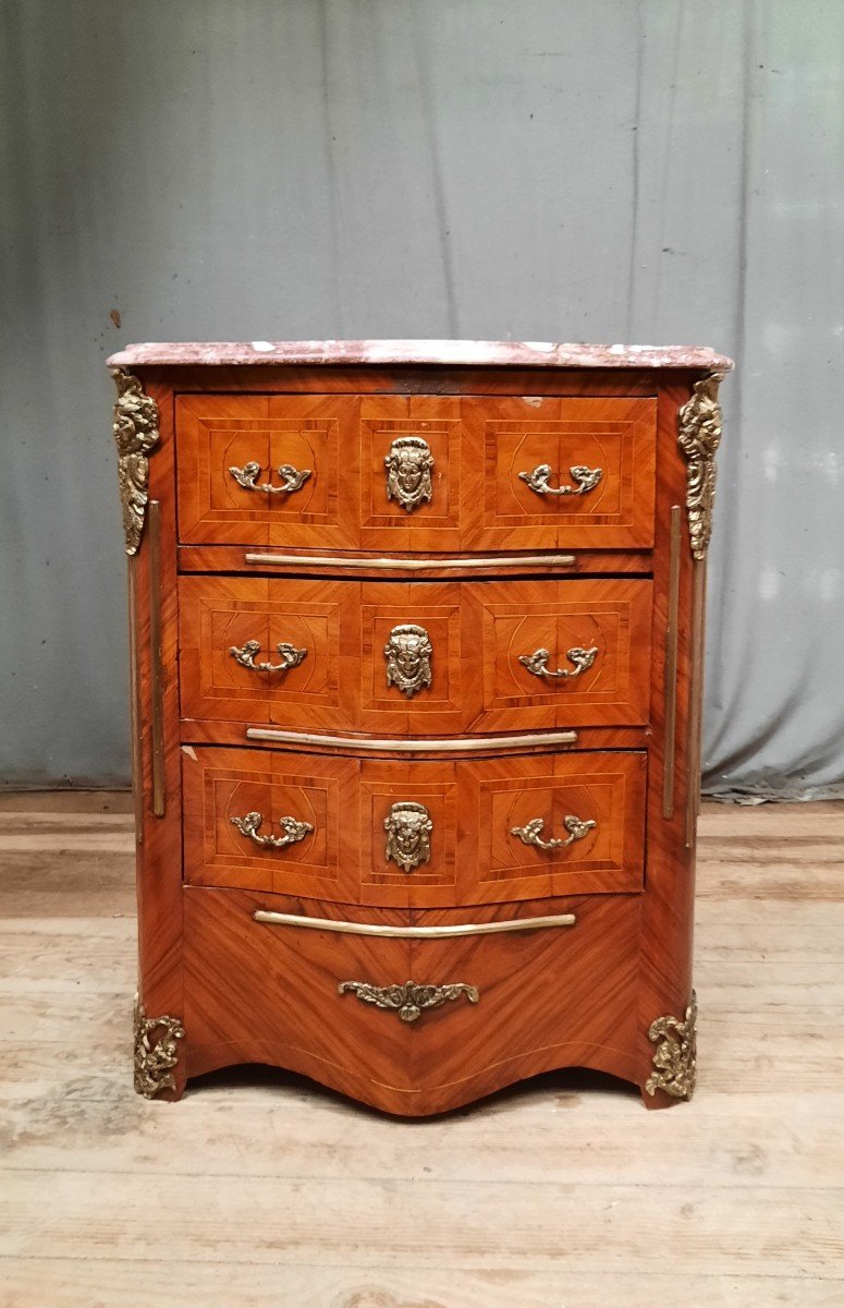 Louis XIV Style Marquetry Chest Of Drawers