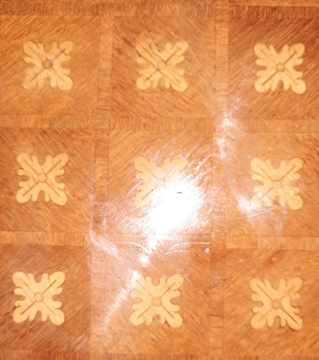 Louis XVI Style Marquetry Gueridon -photo-4