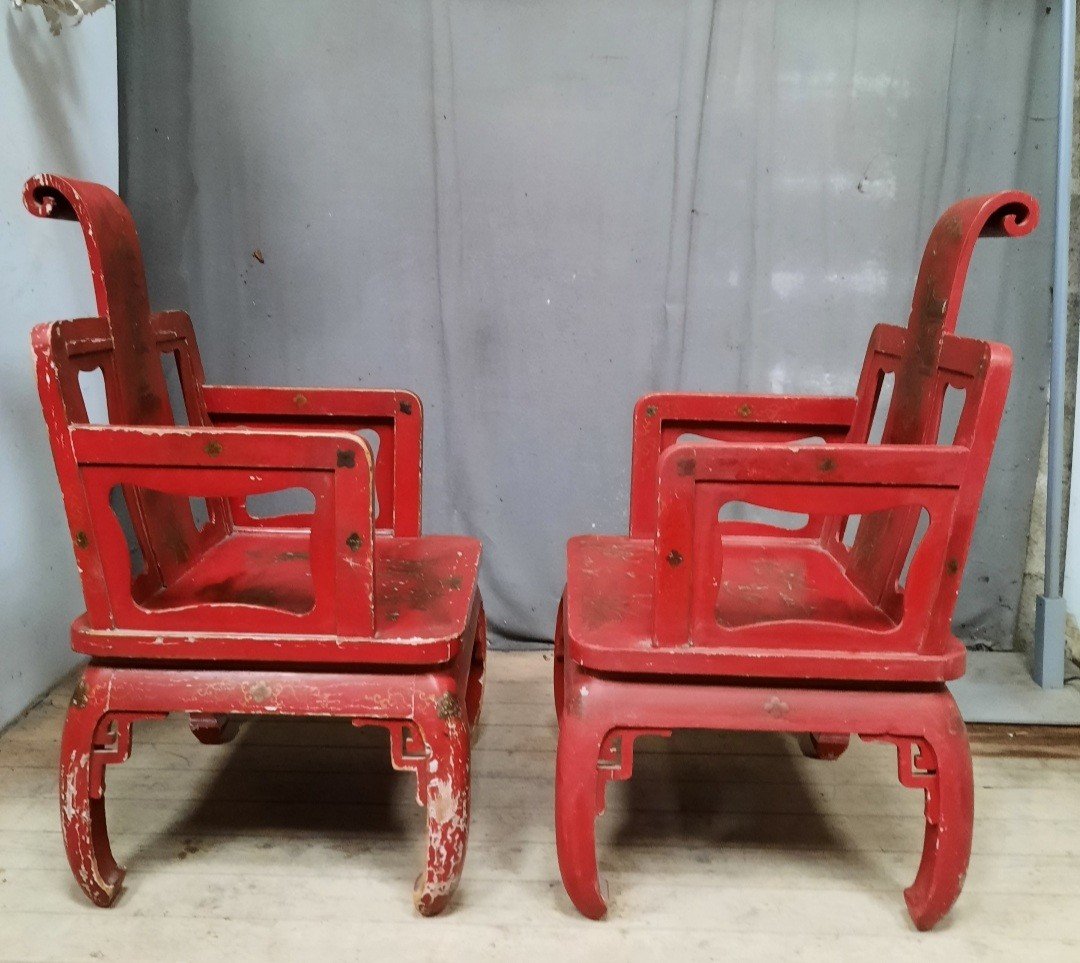 Pair Of Far Eastern Armchairs-photo-2