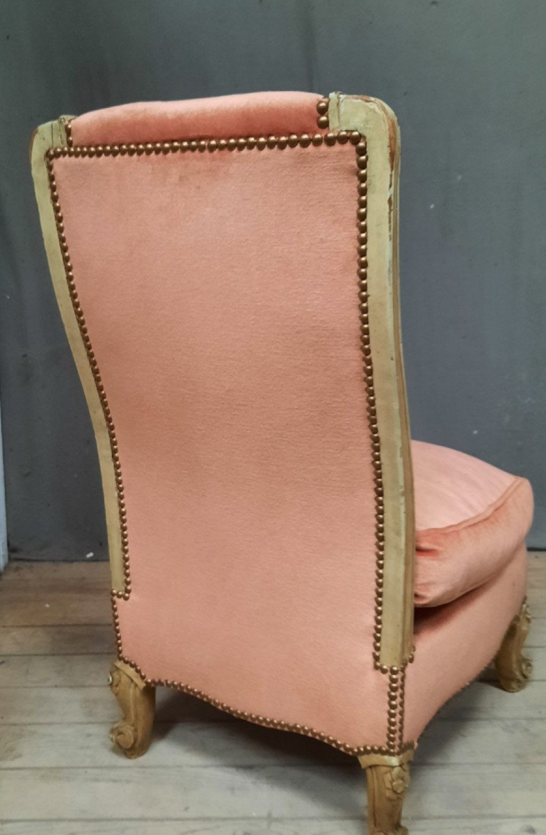 Louis XV Upholstered Low Chair -photo-2