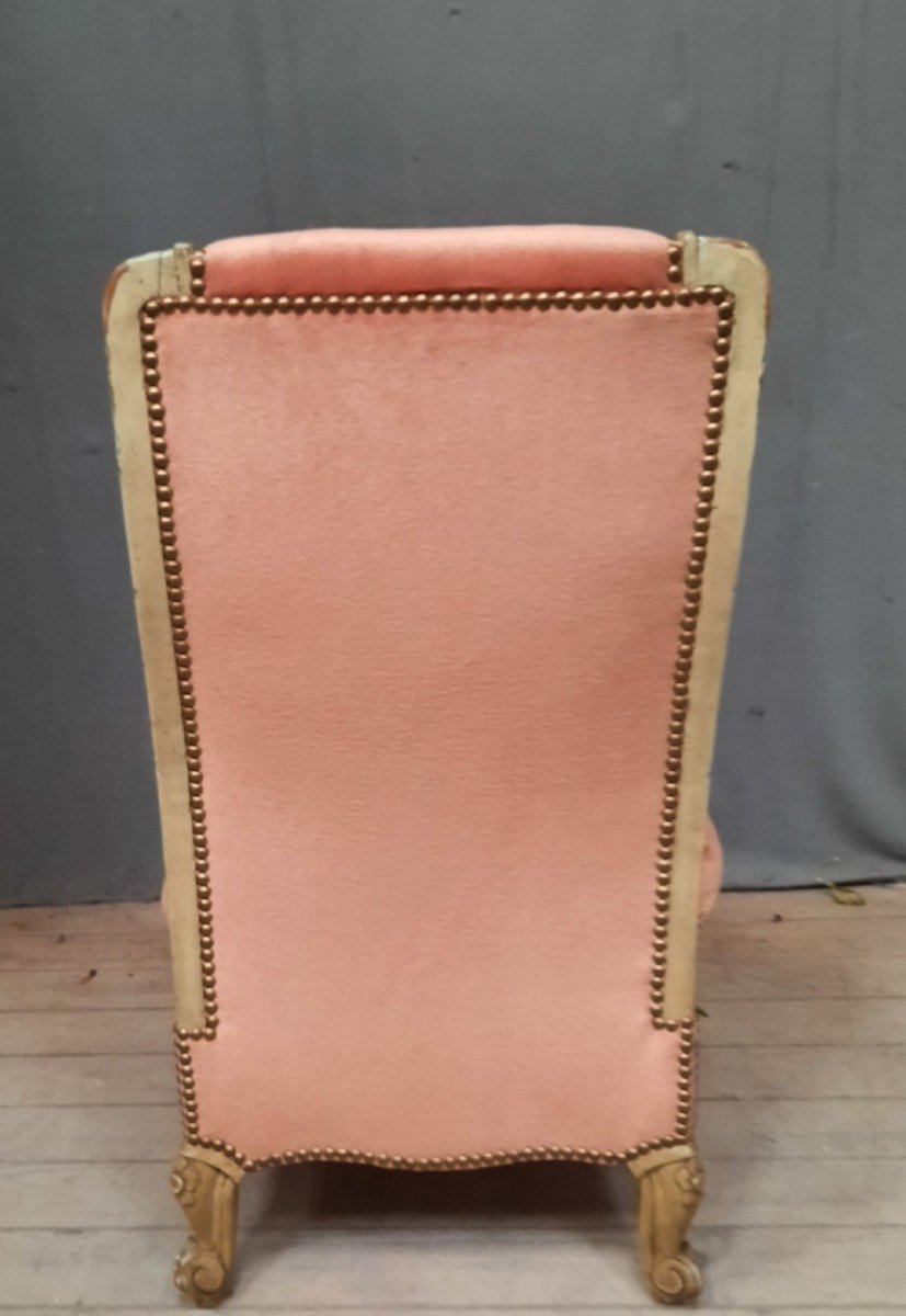 Louis XV Upholstered Low Chair -photo-3