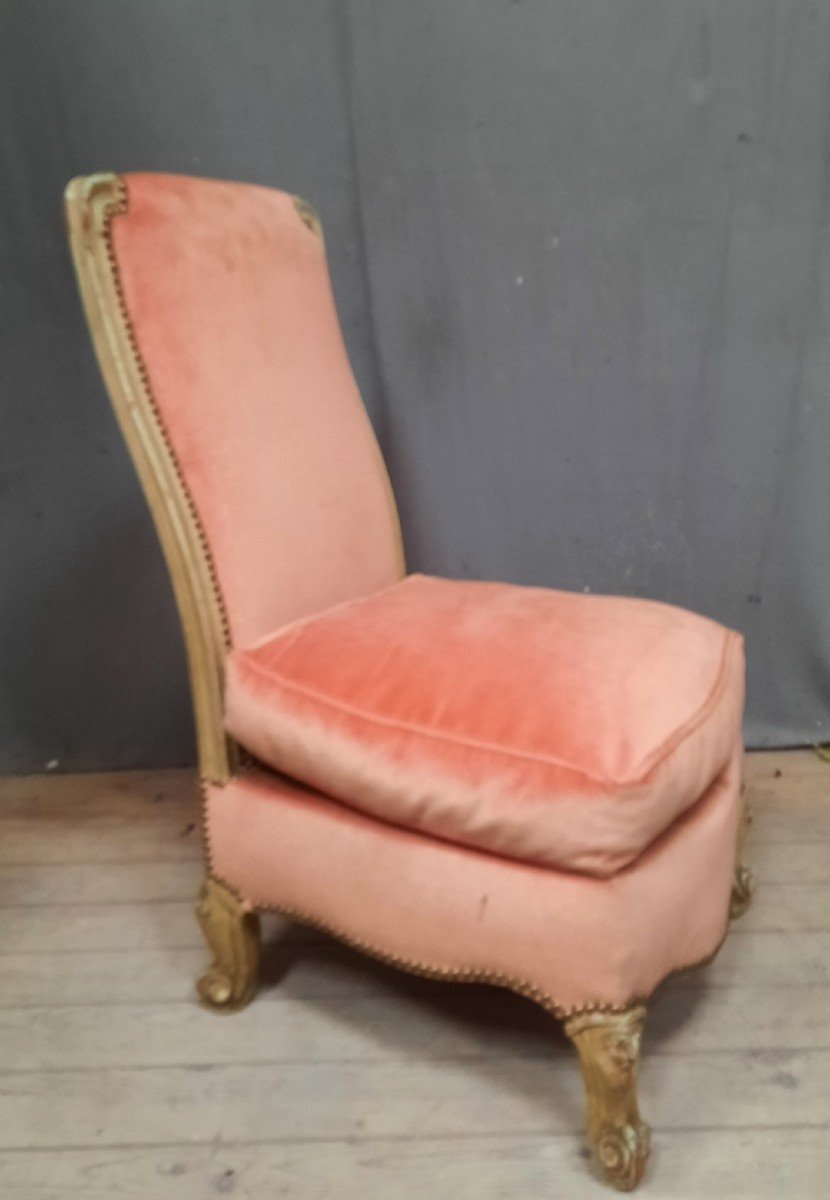 Louis XV Upholstered Low Chair 