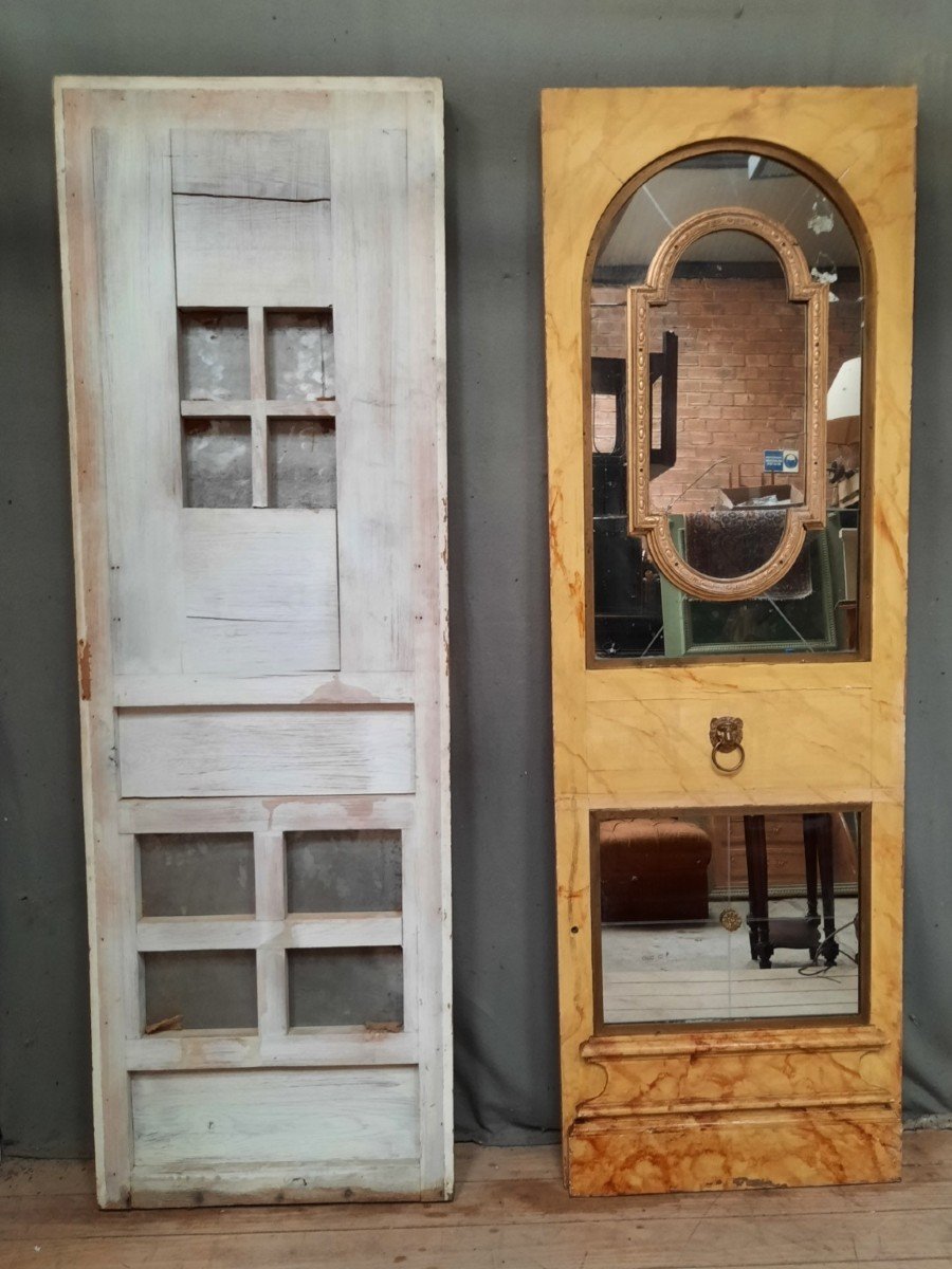 Pair Of Decorative Mirror Panels-photo-7