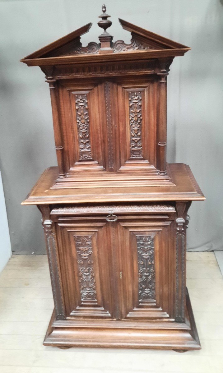 Renaissance Style 2-body Carved Buffet-photo-2