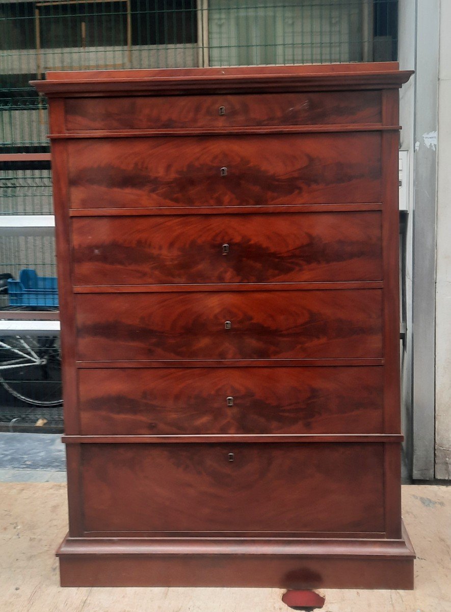 19th Century Mahogany Chest Of Drawers -photo-2