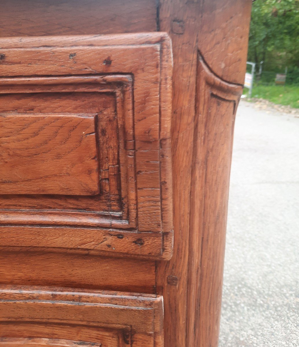 Eighteenth Century Chest Of Drawers In Solid Oak-photo-7