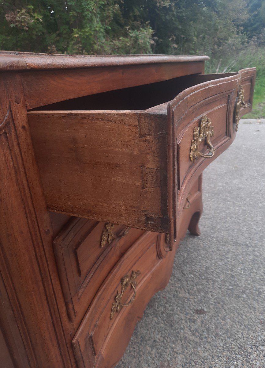 Eighteenth Century Chest Of Drawers In Solid Oak-photo-8