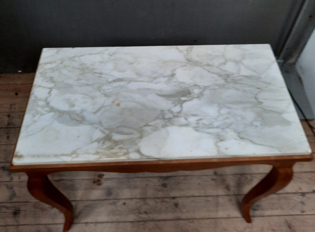 Marble Top Side Table-photo-4