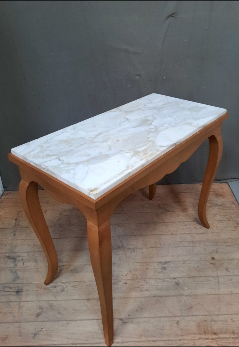 Marble Top Side Table-photo-2