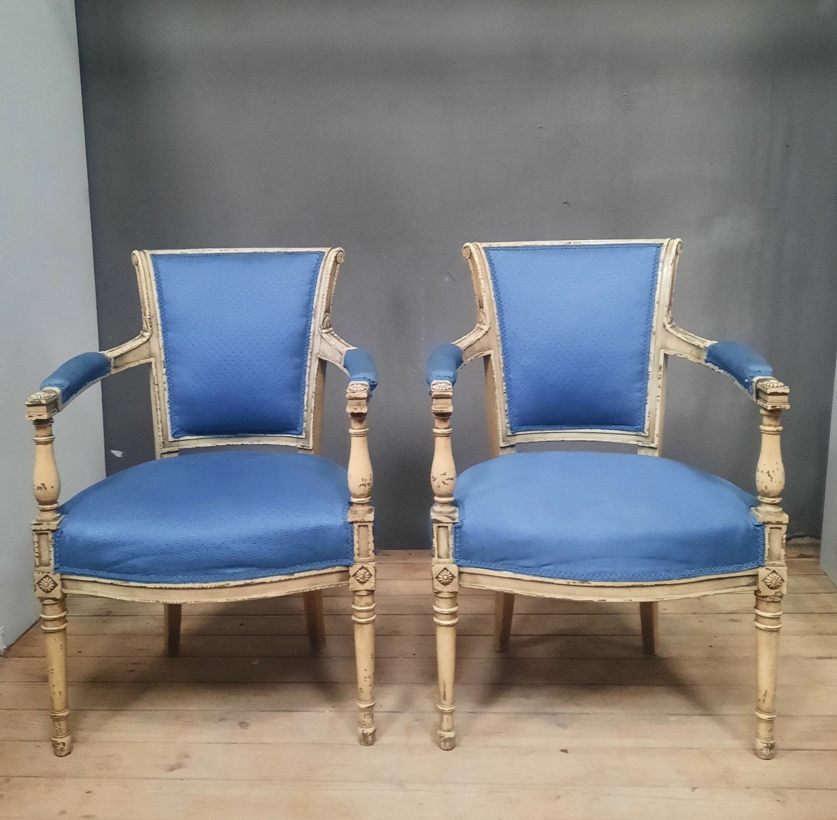 Pair Of Directoire Style Armchairs -photo-2