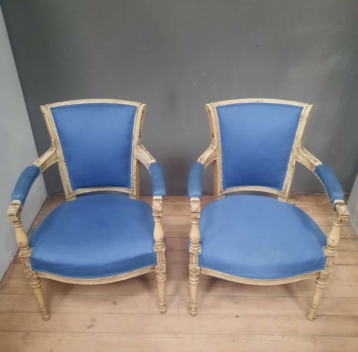 Pair Of Directoire Style Armchairs -photo-3