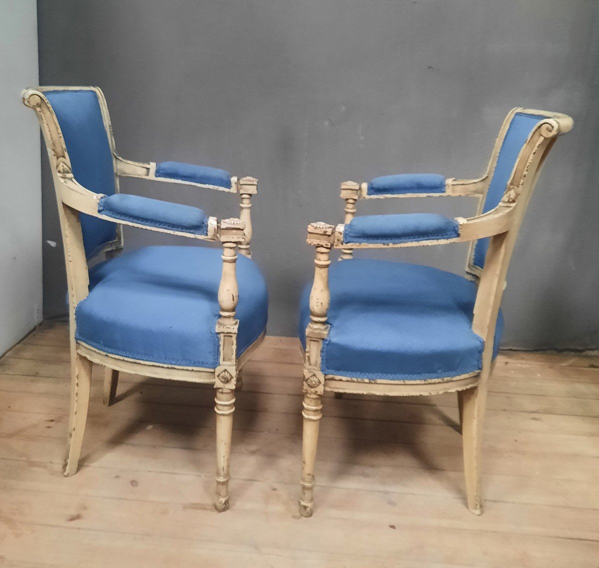 Pair Of Directoire Style Armchairs -photo-4