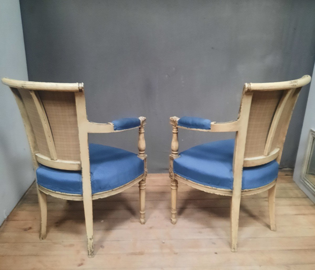 Pair Of Directoire Style Armchairs -photo-2