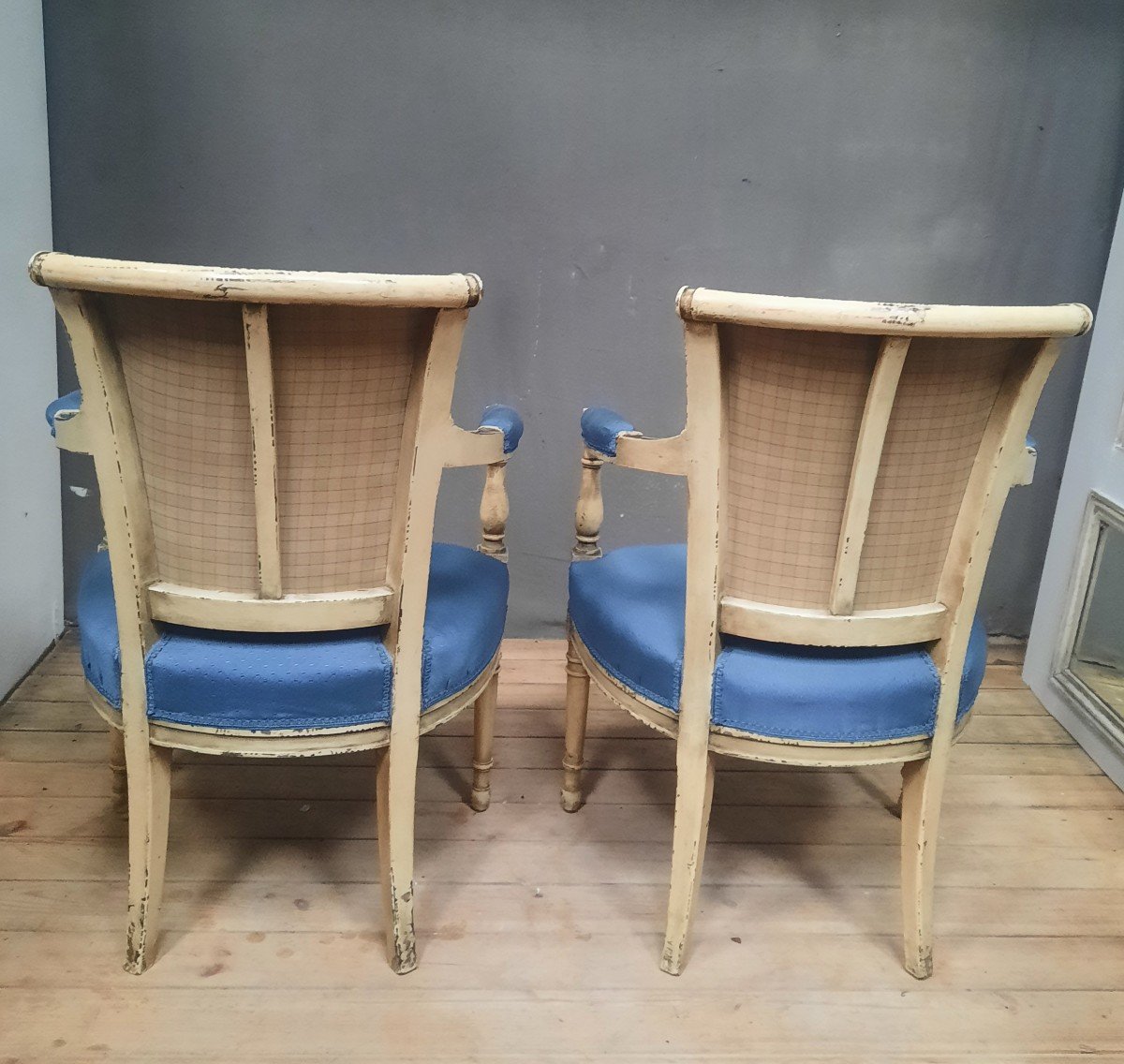 Pair Of Directoire Style Armchairs -photo-3