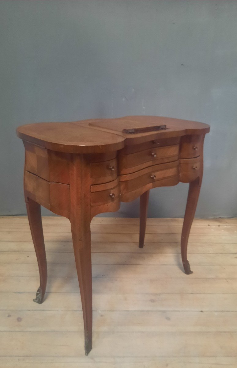 Louis XV Style Dressing Table Forming A Patient's Table-photo-1