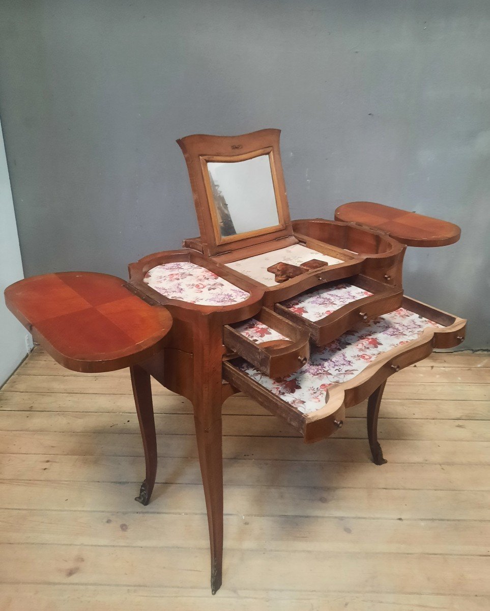 Louis XV Style Dressing Table Forming A Patient's Table-photo-2