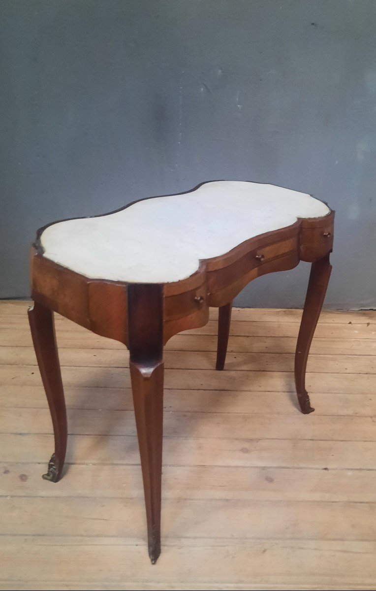 Louis XV Style Dressing Table Forming A Patient's Table-photo-4