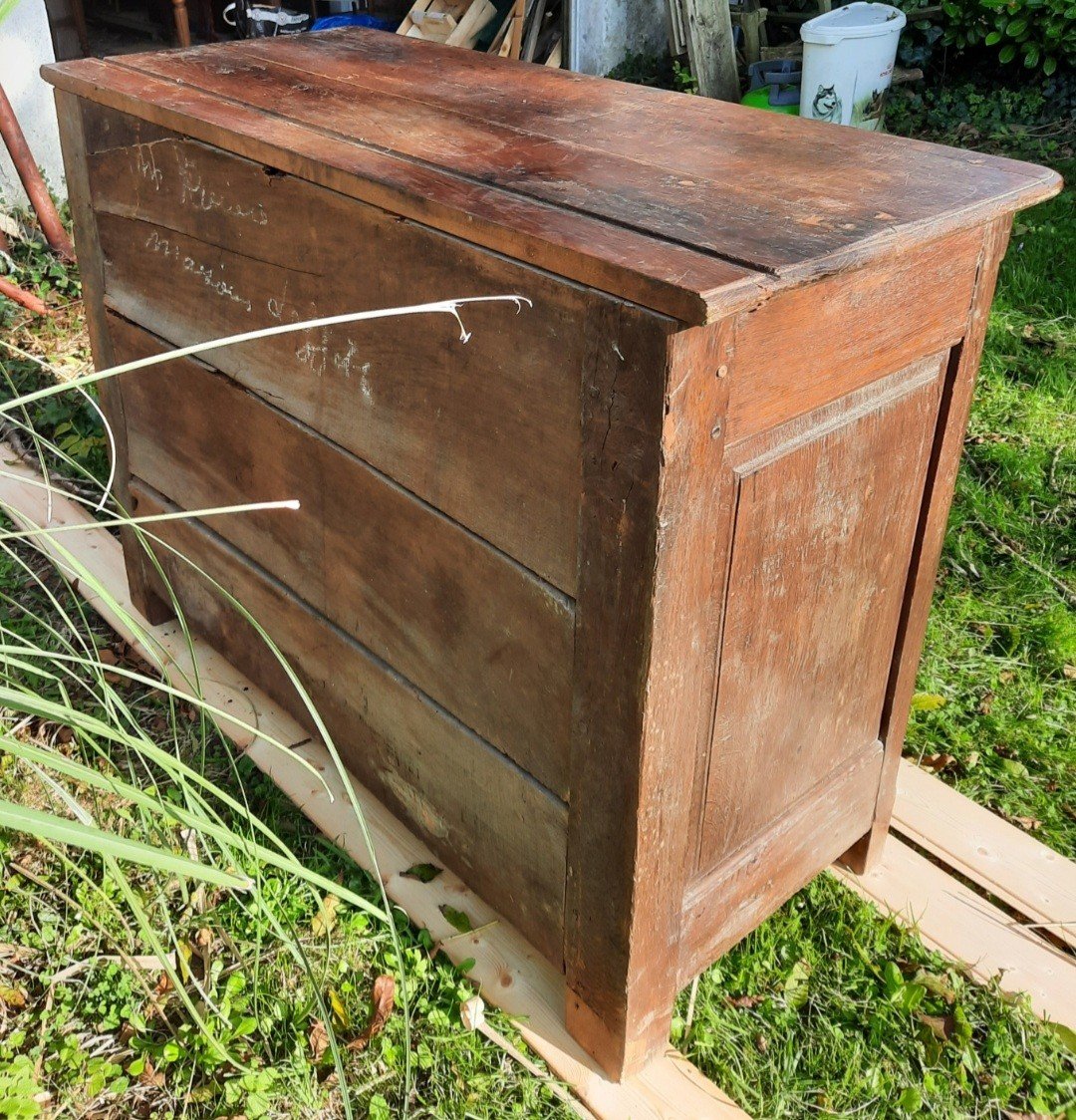 Vintage Solid Wood Sideboard -photo-5