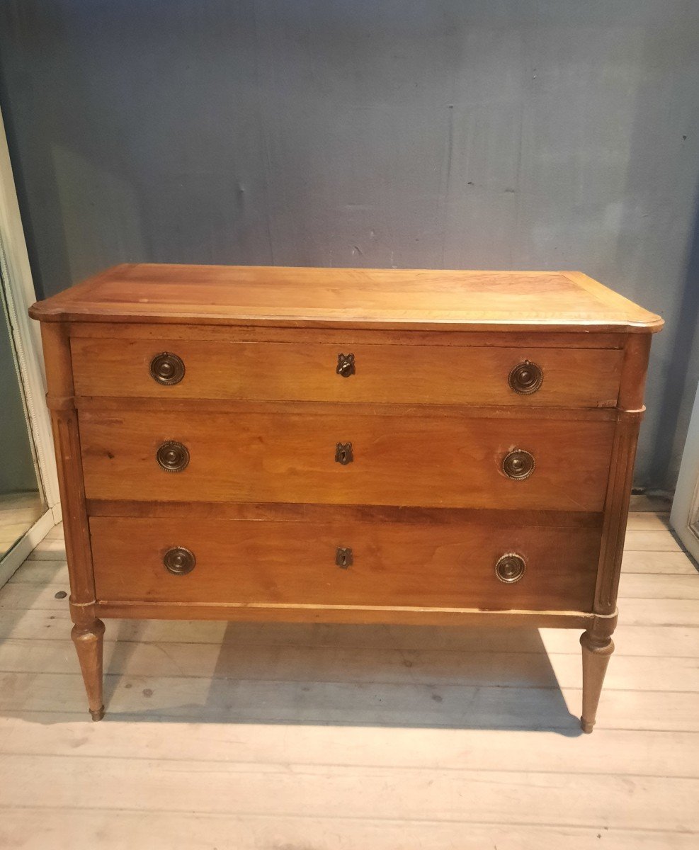 Louis XV Style Wooden Chest Of Drawers I