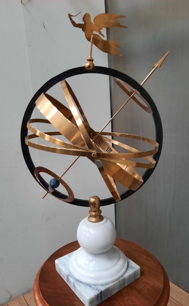 Marble And Brass Astrolabe-photo-3