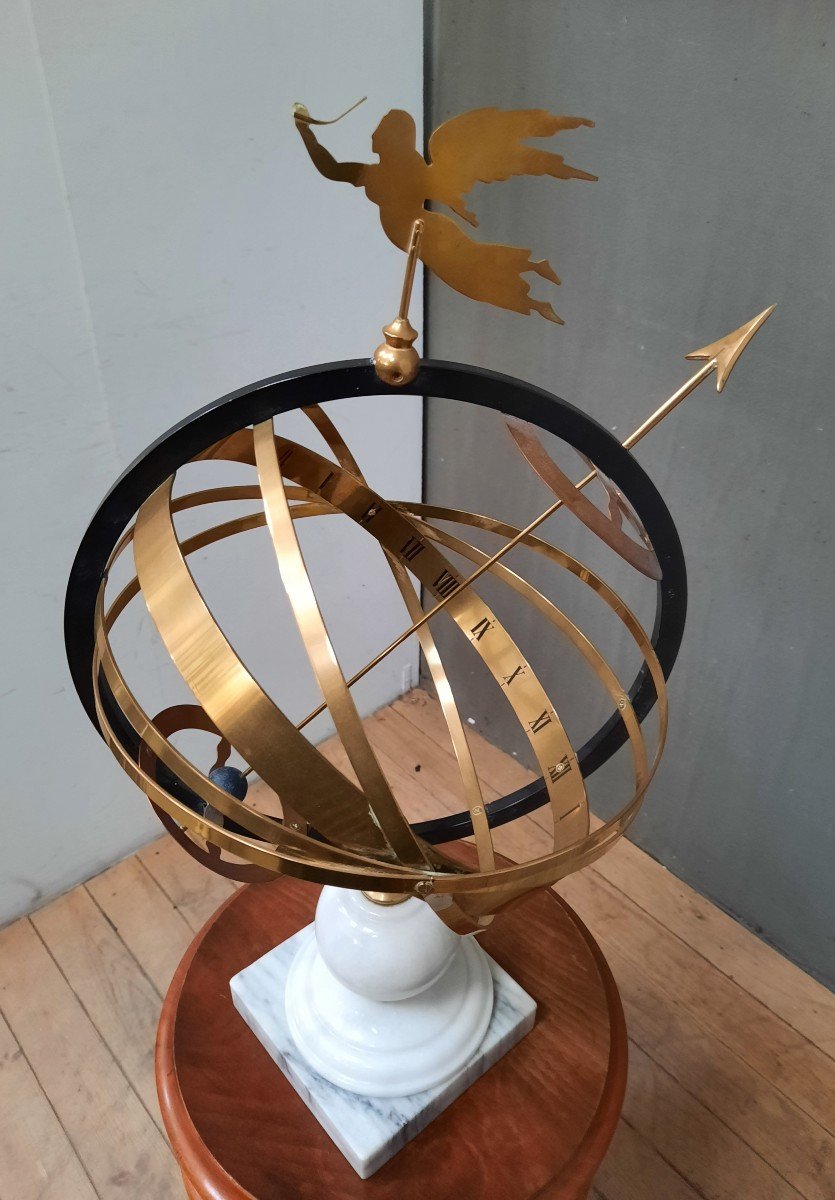 Marble And Brass Astrolabe-photo-6