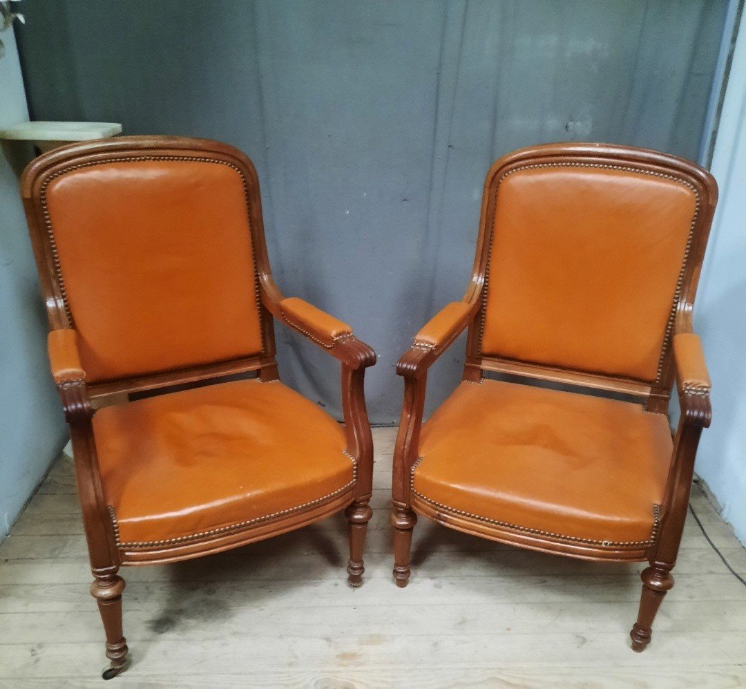 Paire De Fauteuil Louis Philippe 