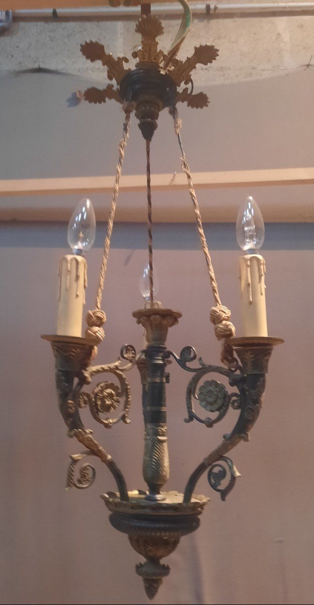 Restoration Bronze Chandelier-photo-2