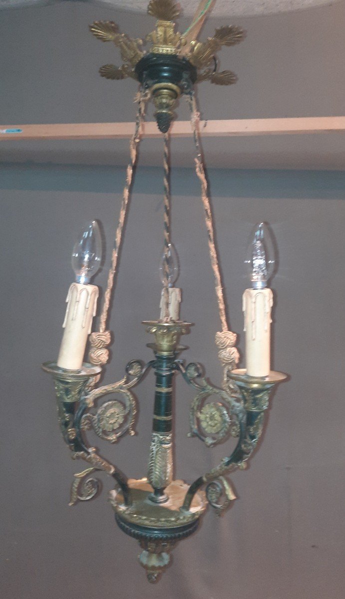 Restoration Bronze Chandelier-photo-7