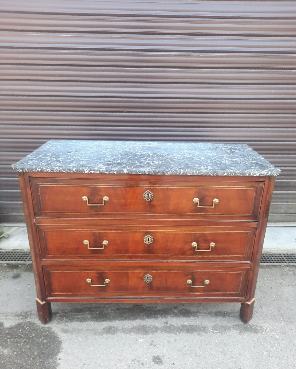 Commode En Acajou Du Dix-neuvieme Sciecle 