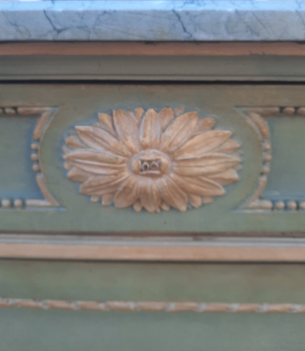 Louis XVI Style Painted Chest Of Drawers -photo-8