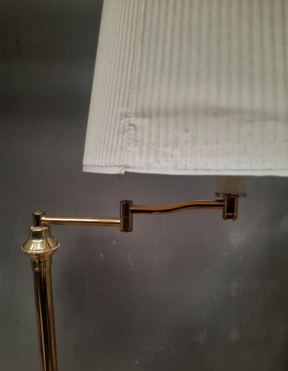 Gold Metal Standing Reading Lamp -photo-6