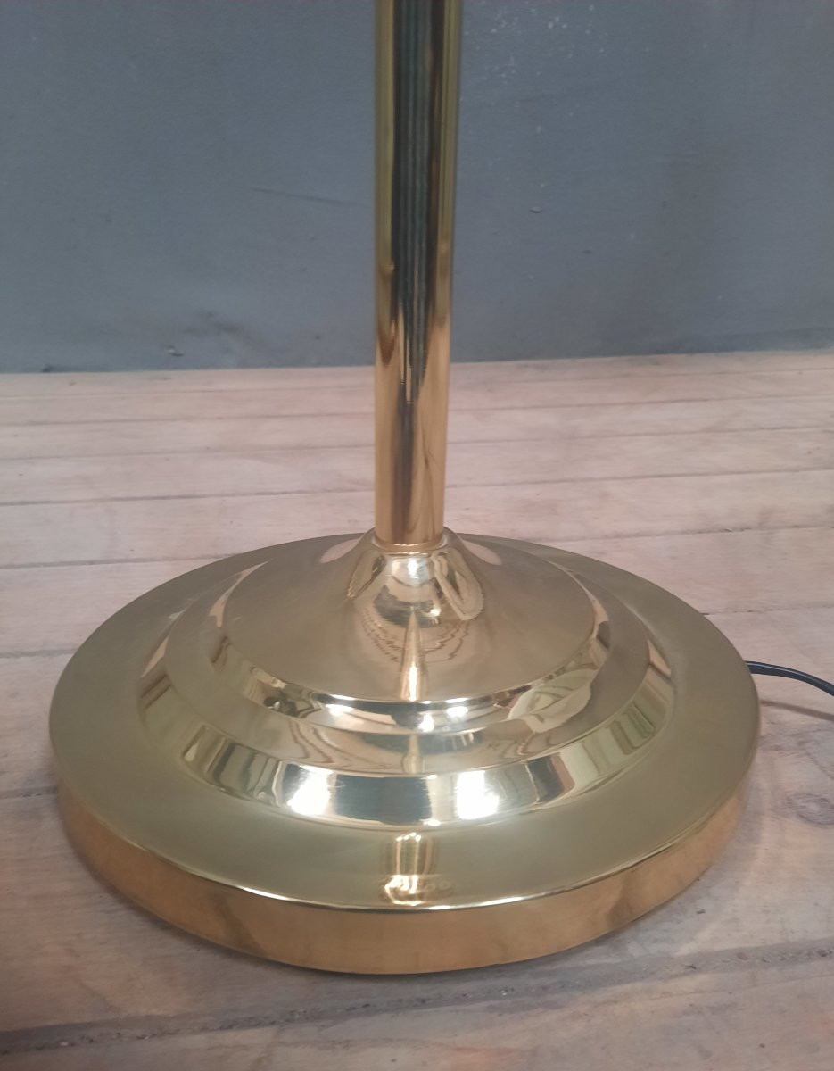 Gold Metal Standing Reading Lamp -photo-7