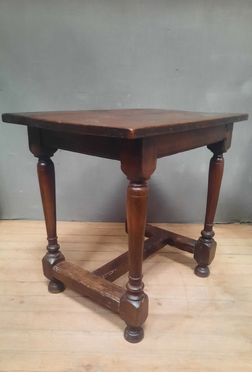 Rustic Rectangular Table From The Eighteenth Century -photo-3