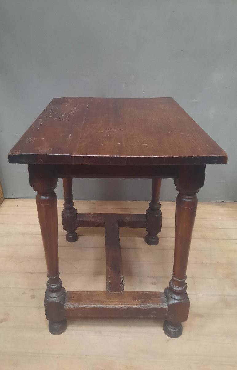 Rustic Rectangular Table From The Eighteenth Century -photo-4