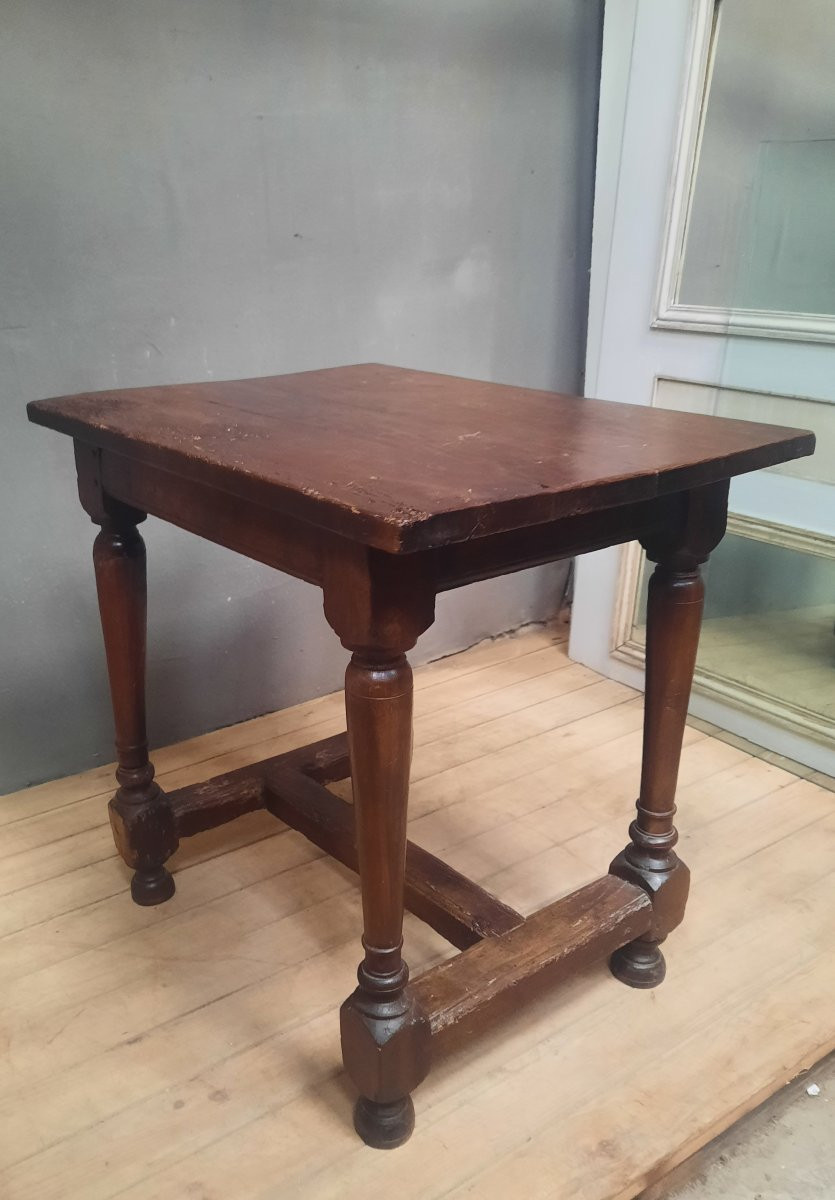 Rustic Rectangular Table From The Eighteenth Century -photo-5