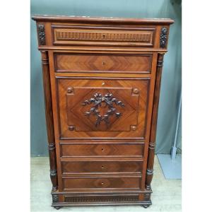 "1900" Veneered Column Secretary