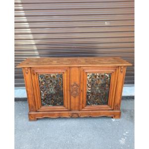 Iglomise Oak And Glass Buffet