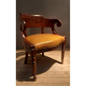 Large 19th Century Office Armchair 