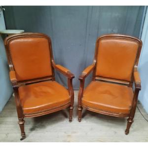 Pair Of Louis Philippe Armchairs 