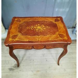 Louis XV Style Marquetry Game Table