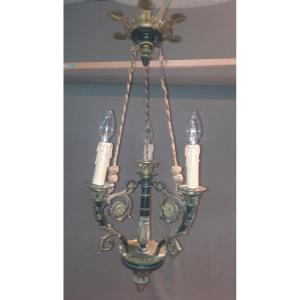 Restoration Bronze Chandelier