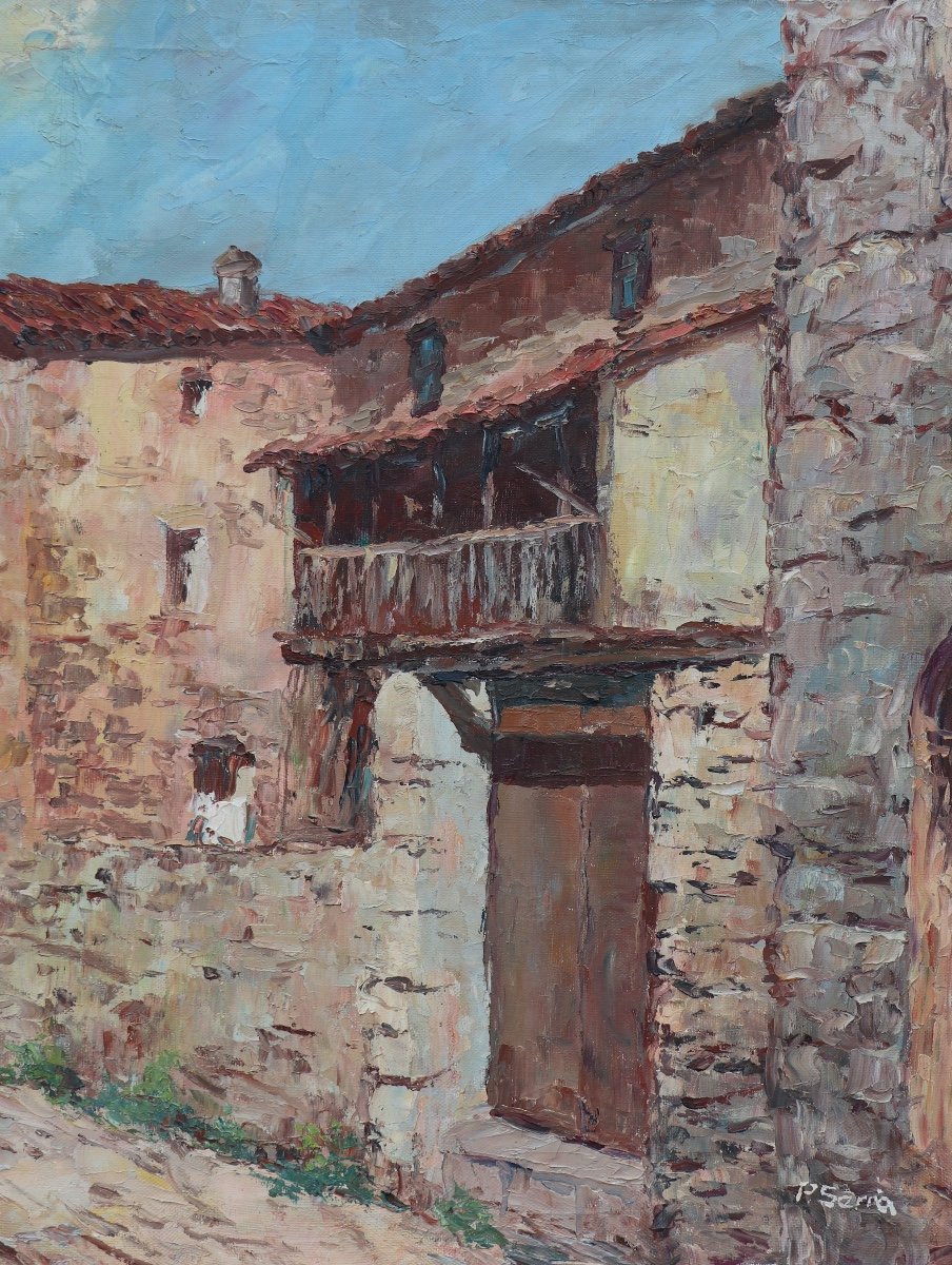 Huile Sur Toile Paysage Espagne, Pedro Serra Farnés -photo-4