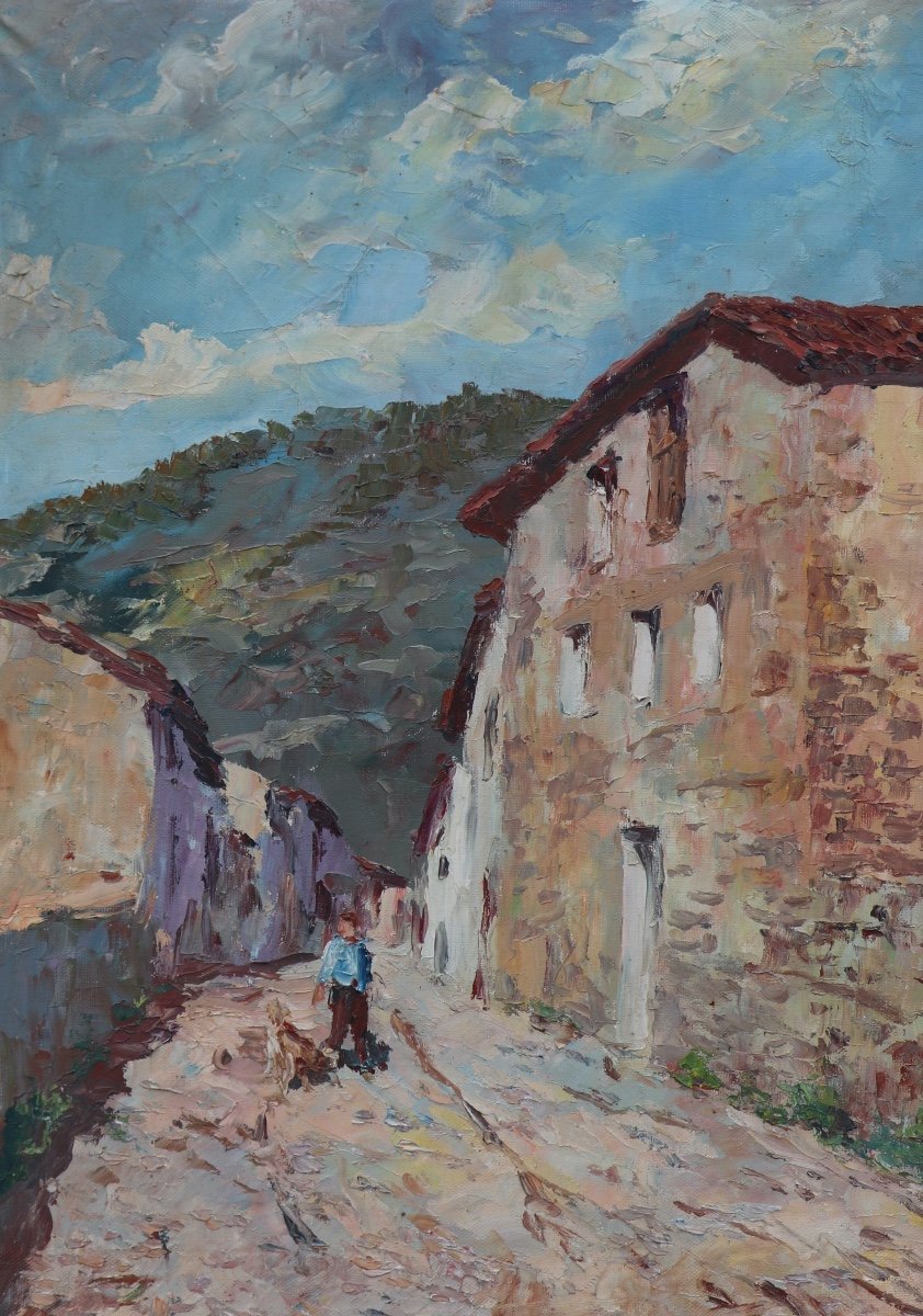 Huile Sur Toile Paysage Espagne, Pedro Serra Farnés -photo-1